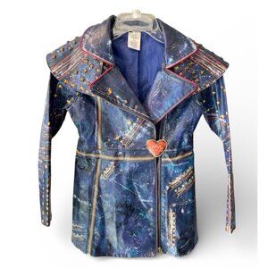 Disney Descendants 2 Evie Faux Leather Studded Moto Jacket Only Sz 9/10 Costume